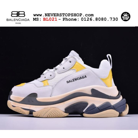 Balenciaga Triple S White Yellow Grey