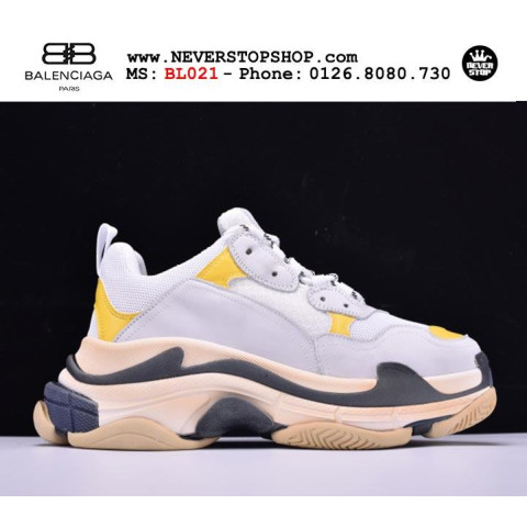 Balenciaga Triple S White Yellow Grey