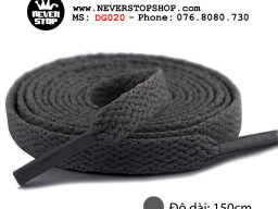 Dây giày thể thao Xám Đậm dài 1m5 cho cổ thấp cổ cao giá tốt tại NeverStopShop.com HCM