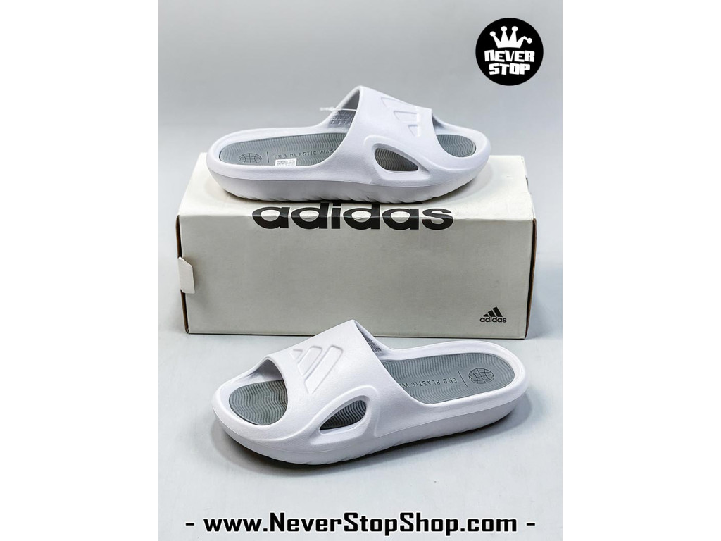 Dép nam nữ Adidas Adicane Slides Xám Trắng siêu nhẹ êm chân chống nước bản rep 1:1 chuẩn real chính hãng giá rẻ tốt nhất tại NeverStop Sneaker Shop