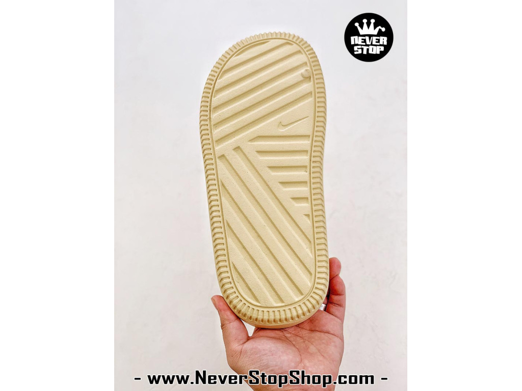 Dép nam nữ Nike Calm Slides Vàng siêu nhẹ êm chân chống nước bản rep 1:1 chuẩn real chính hãng giá rẻ tốt nhất tại NeverStop Sneaker Shop 