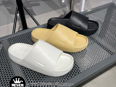 Dép thể thao NIKE CALM SLIDES on feet size nam nữ cao su đúc nguyên khối chống nước hàng replica 1:1 giá rẻ HCM | NeverStopShop.com
