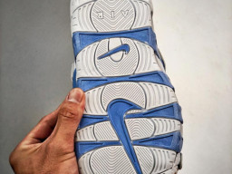 Dép nam nữ Nike Air Uptempo Slide Xanh Dương Trắng nhẹ êm chân thoáng khí bản rep 1:1 chuẩn real chính hãng giá rẻ tốt nhất tại NeverStop Sneaker Shop 