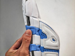 Dép nam nữ Nike Air Uptempo Slide Xanh Dương Trắng nhẹ êm chân thoáng khí bản rep 1:1 chuẩn real chính hãng giá rẻ tốt nhất tại NeverStop Sneaker Shop 