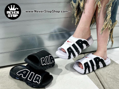 Dép nam nữ NIKE UPTEMPO SLIDES on feet dép thể thao hàng replica 1:1 auth real chính hãng giá rẻ tốt nhất HCM | NeverStopShop.com