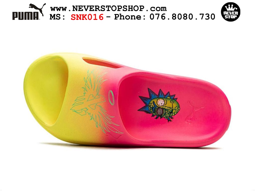 Dép nam nữ Puma Lamelo Ball MB 02 Slides Hồng Vàng siêu nhẹ êm chân chống nước bản rep 1:1 chuẩn real chính hãng giá rẻ tốt nhất tại NeverStop Sneaker Shop 