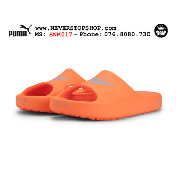 Puma Lamelo Ball MB 02 Slides Shibui Cat Orange
