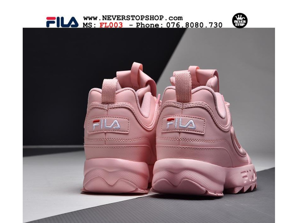 Giày Fila Disruptor 2 Pink nam nữ hàng chuẩn sfake replica 1:1 real chính hãng giá rẻ tốt nhất tại NeverStopShop.com HCM