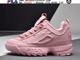 Giày Fila Disruptor 2 Pink nam nữ hàng chuẩn sfake replica 1:1 real chính hãng giá rẻ tốt nhất tại NeverStopShop.com HCM