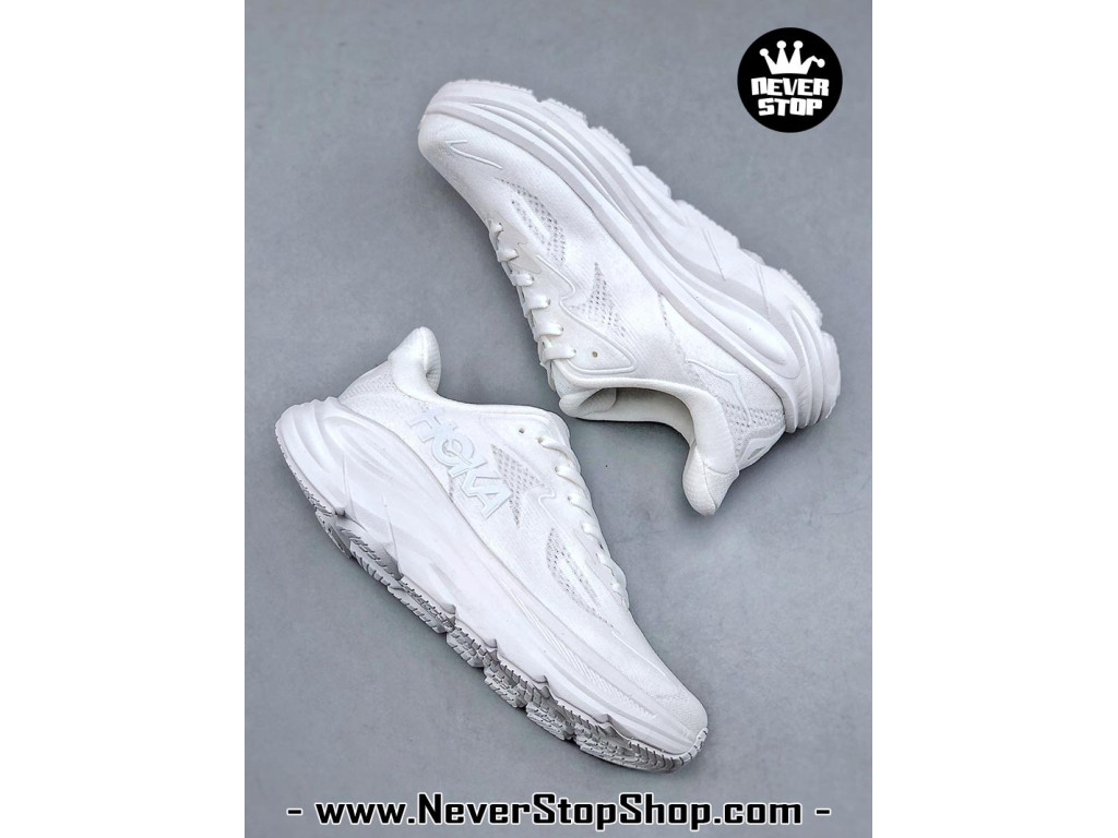Giày thể thao chạy bộ Hoka Clifton 10 Trắng nam nữ chuyên thể thao replica 1:1 like auth real chính hãng giá rẻ tốt nhất tại NeverStopShop.com HCM