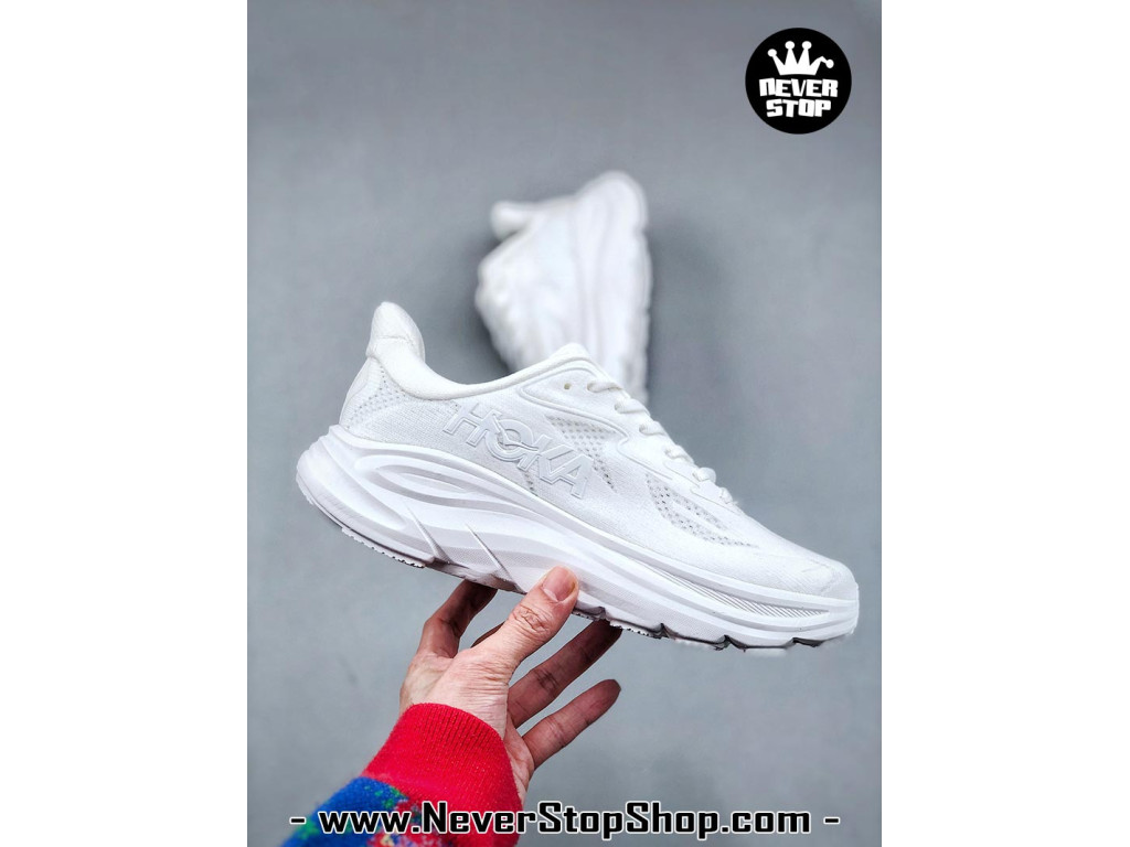 Giày thể thao chạy bộ Hoka Clifton 10 Trắng nam nữ chuyên thể thao replica 1:1 like auth real chính hãng giá rẻ tốt nhất tại NeverStopShop.com HCM