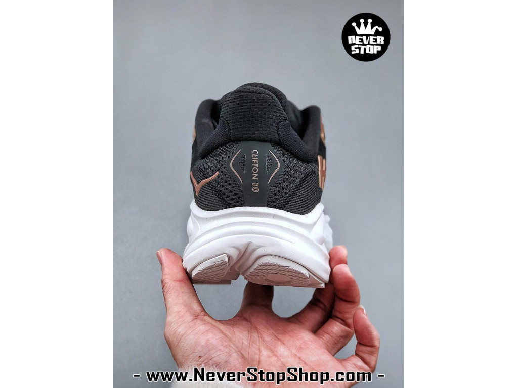 Giày chạy bộ siêu nhẹ êm Hoka Clifton 10 Đen Nâu nam nữ giá tốt tại NeverStop Sneaker Shop Giày thể thao chạy bộ Hoka Clifton 10 Đen Nâu nam nữ chuyên thể thao replica 1:1 like auth real chính hãng giá rẻ tốt nhất tại NeverStopShop.com HCM