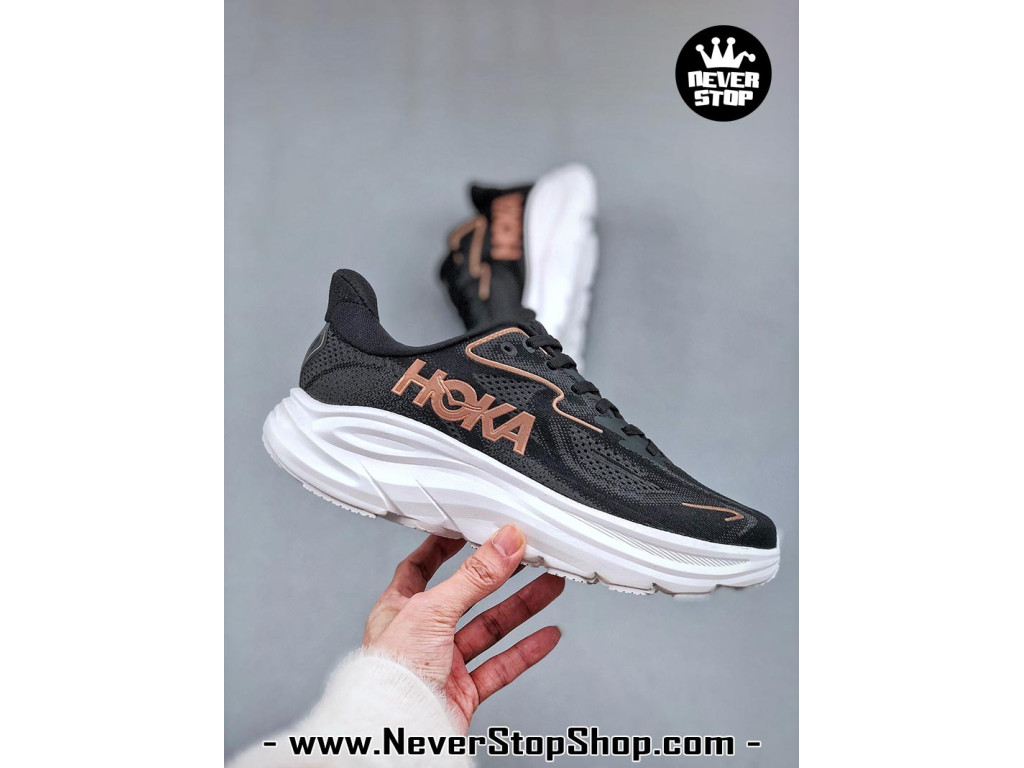 Giày chạy bộ siêu nhẹ êm Hoka Clifton 10 Đen Nâu nam nữ giá tốt tại NeverStop Sneaker Shop Giày thể thao chạy bộ Hoka Clifton 10 Đen Nâu nam nữ chuyên thể thao replica 1:1 like auth real chính hãng giá rẻ tốt nhất tại NeverStopShop.com HCM