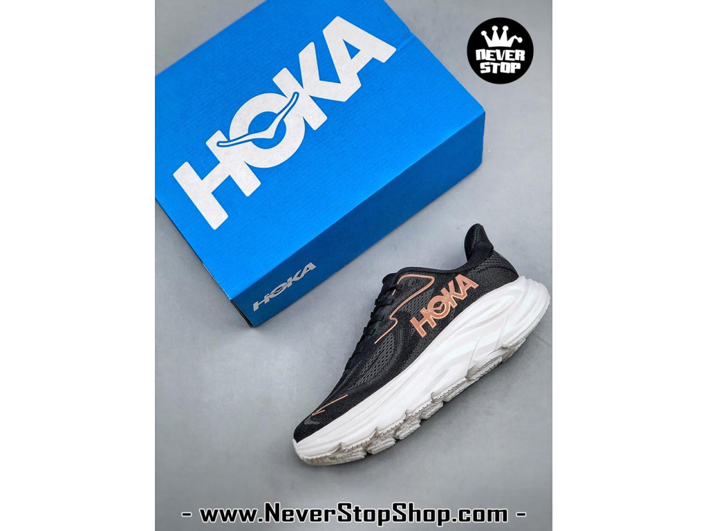 Giày chạy bộ siêu nhẹ êm Hoka Clifton 10 Đen Nâu nam nữ giá tốt tại NeverStop Sneaker Shop Giày thể thao chạy bộ Hoka Clifton 10 Đen Nâu nam nữ chuyên thể thao replica 1:1 like auth real chính hãng giá rẻ tốt nhất tại NeverStopShop.com HCM