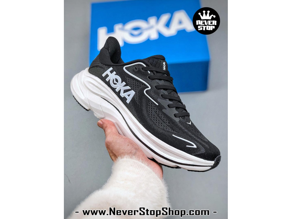Giày chạy bộ siêu nhẹ êm Hoka Clifton 10 Đen Trắng nam nữ giá tốt tại NeverStop Sneaker Shop Giày thể thao chạy bộ Hoka Clifton 10 Đen Trắng nam nữ chuyên thể thao replica 1:1 like auth real chính hãng giá rẻ tốt nhất tại NeverStopShop.com HCM