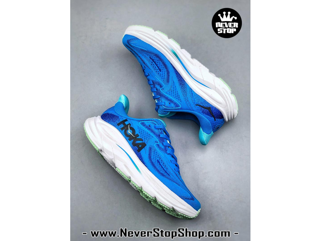 Giày thể thao chạy bộ Hoka Clifton 10 Xanh Dương Trắng nam nữ chuyên thể thao replica 1:1 like auth real chính hãng giá rẻ tốt nhất tại NeverStopShop.com HCM