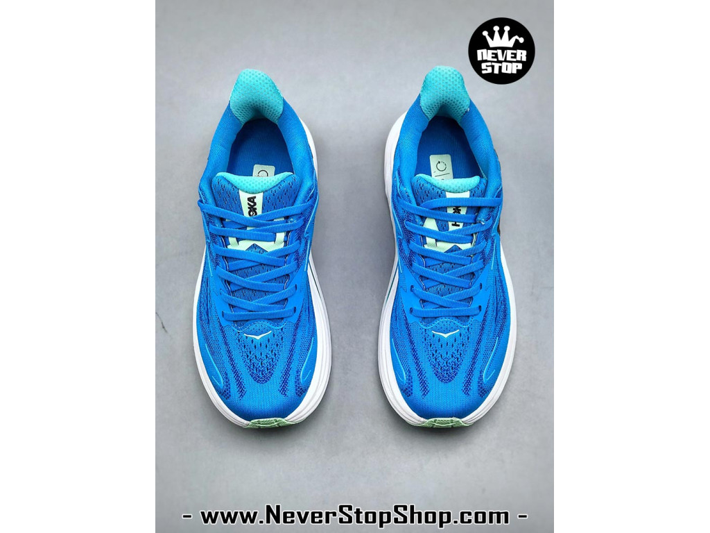 Giày thể thao chạy bộ Hoka Clifton 10 Xanh Dương Trắng nam nữ chuyên thể thao replica 1:1 like auth real chính hãng giá rẻ tốt nhất tại NeverStopShop.com HCM
