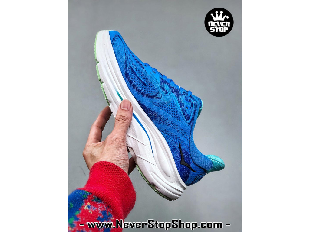 Giày thể thao chạy bộ Hoka Clifton 10 Xanh Dương Trắng nam nữ chuyên thể thao replica 1:1 like auth real chính hãng giá rẻ tốt nhất tại NeverStopShop.com HCM