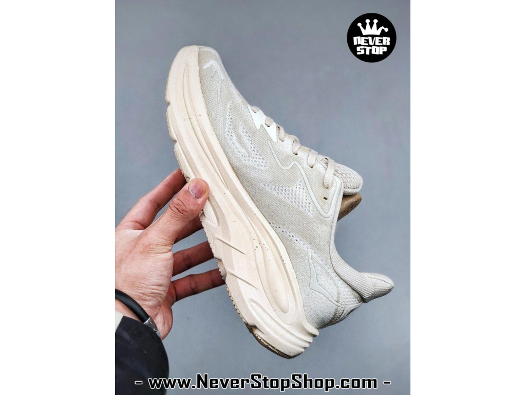 Giày chạy bộ siêu nhẹ êm Hoka Clifton 10 Trắng Kem nam nữ giá tốt tại NeverStop Sneaker Shop Giày thể thao chạy bộ Hoka Clifton 10 Trắng Kem nam nữ chuyên thể thao replica 1:1 like auth real chính hãng giá rẻ tốt nhất tại NeverStopShop.com HCM