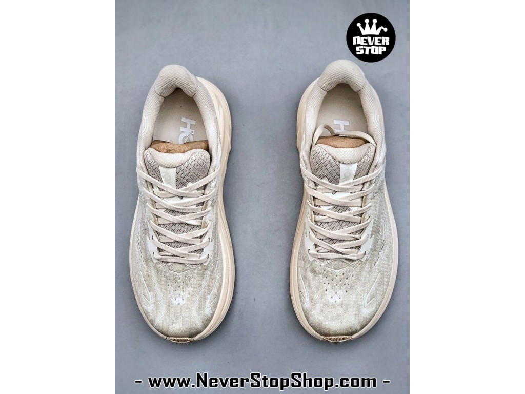 Giày chạy bộ siêu nhẹ êm Hoka Clifton 10 Trắng Kem nam nữ giá tốt tại NeverStop Sneaker Shop Giày thể thao chạy bộ Hoka Clifton 10 Trắng Kem nam nữ chuyên thể thao replica 1:1 like auth real chính hãng giá rẻ tốt nhất tại NeverStopShop.com HCM