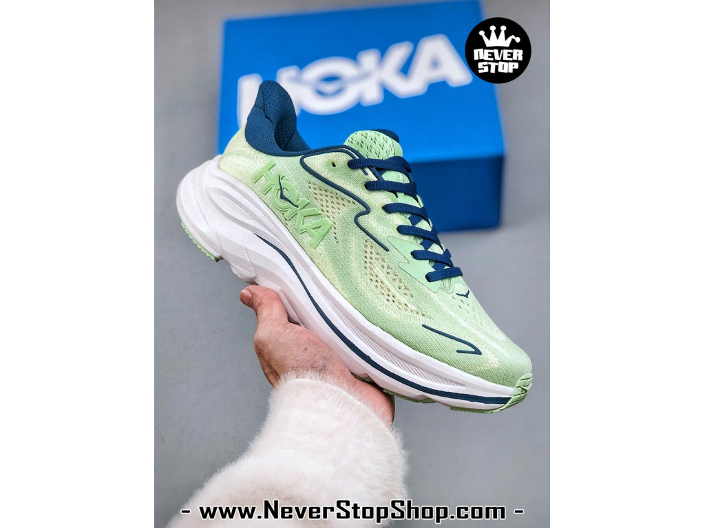 Giày chạy bộ siêu nhẹ êm Hoka Clifton 10 Xanh Lá Xanh Dương nam nữ giá tốt tại NeverStop Sneaker Shop Giày thể thao chạy bộ Hoka Clifton 10 Xanh Lá Xanh Dương nam nữ chuyên thể thao replica 1:1 like auth real chính hãng giá rẻ tốt nhất tại NeverStopShop.com HCM