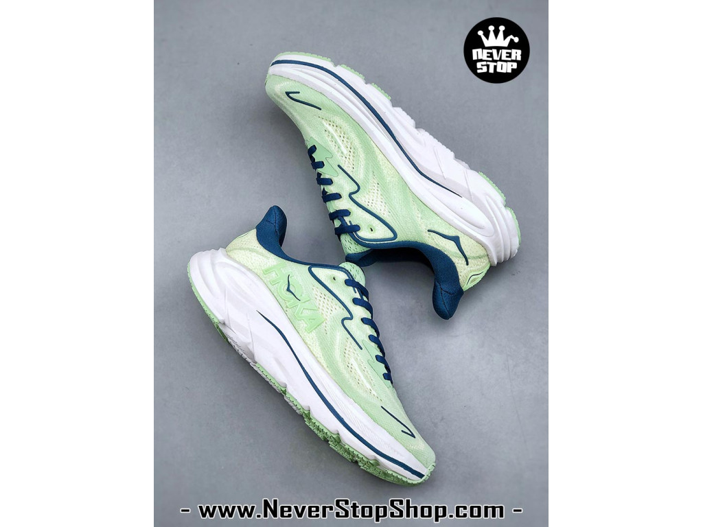 Giày chạy bộ siêu nhẹ êm Hoka Clifton 10 Xanh Lá Xanh Dương nam nữ giá tốt tại NeverStop Sneaker Shop Giày thể thao chạy bộ Hoka Clifton 10 Xanh Lá Xanh Dương nam nữ chuyên thể thao replica 1:1 like auth real chính hãng giá rẻ tốt nhất tại NeverStopShop.com HCM