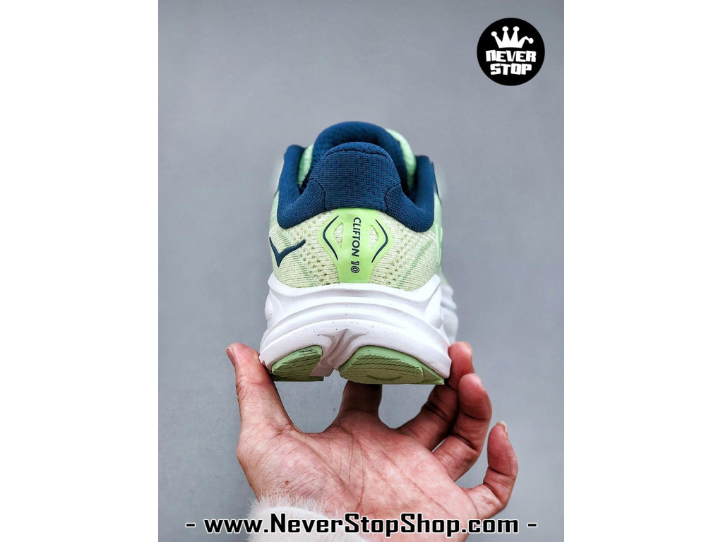 Giày chạy bộ siêu nhẹ êm Hoka Clifton 10 Xanh Lá Xanh Dương nam nữ giá tốt tại NeverStop Sneaker Shop Giày thể thao chạy bộ Hoka Clifton 10 Xanh Lá Xanh Dương nam nữ chuyên thể thao replica 1:1 like auth real chính hãng giá rẻ tốt nhất tại NeverStopShop.com HCM