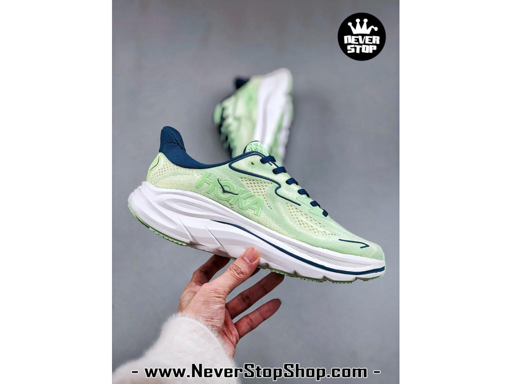 Giày chạy bộ siêu nhẹ êm Hoka Clifton 10 Xanh Lá Xanh Dương nam nữ giá tốt tại NeverStop Sneaker Shop Giày thể thao chạy bộ Hoka Clifton 10 Xanh Lá Xanh Dương nam nữ chuyên thể thao replica 1:1 like auth real chính hãng giá rẻ tốt nhất tại NeverStopShop.com HCM