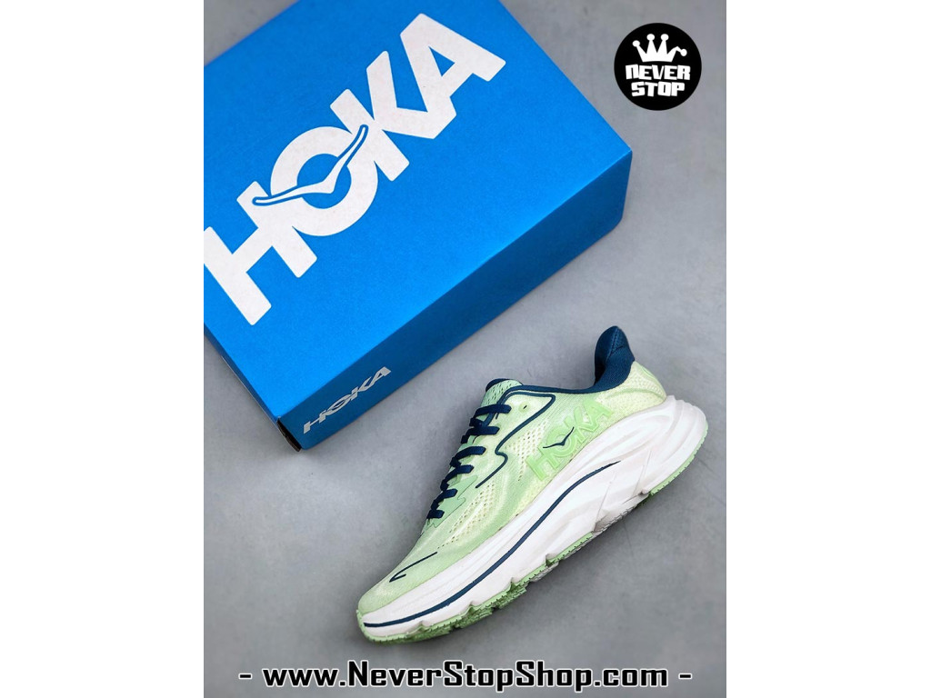 Giày chạy bộ siêu nhẹ êm Hoka Clifton 10 Xanh Lá Xanh Dương nam nữ giá tốt tại NeverStop Sneaker Shop Giày thể thao chạy bộ Hoka Clifton 10 Xanh Lá Xanh Dương nam nữ chuyên thể thao replica 1:1 like auth real chính hãng giá rẻ tốt nhất tại NeverStopShop.com HCM