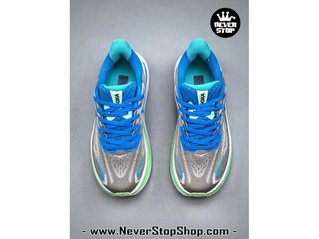 Giày chạy bộ siêu nhẹ êm Hoka Clifton 10 Xám Xanh Dương nam nữ giá tốt tại NeverStop Sneaker Shop Giày thể thao chạy bộ Hoka Clifton 10 Xám Xanh Dương nam nữ chuyên thể thao replica 1:1 like auth real chính hãng giá rẻ tốt nhất tại NeverStopShop.com HCM
