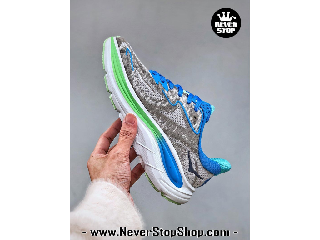 Giày chạy bộ siêu nhẹ êm Hoka Clifton 10 Xám Xanh Dương nam nữ giá tốt tại NeverStop Sneaker Shop Giày thể thao chạy bộ Hoka Clifton 10 Xám Xanh Dương nam nữ chuyên thể thao replica 1:1 like auth real chính hãng giá rẻ tốt nhất tại NeverStopShop.com HCM