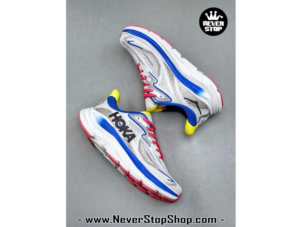 Giày chạy bộ siêu nhẹ êm Hoka Clifton 10 Xám Xanh Dương Đỏ nam nữ giá tốt tại NeverStop Sneaker Shop Giày thể thao chạy bộ Hoka Clifton 10 Xám Xanh Dương Đỏ nam nữ chuyên thể thao replica 1:1 like auth real chính hãng giá rẻ tốt nhất tại NeverStopShop.com HCM