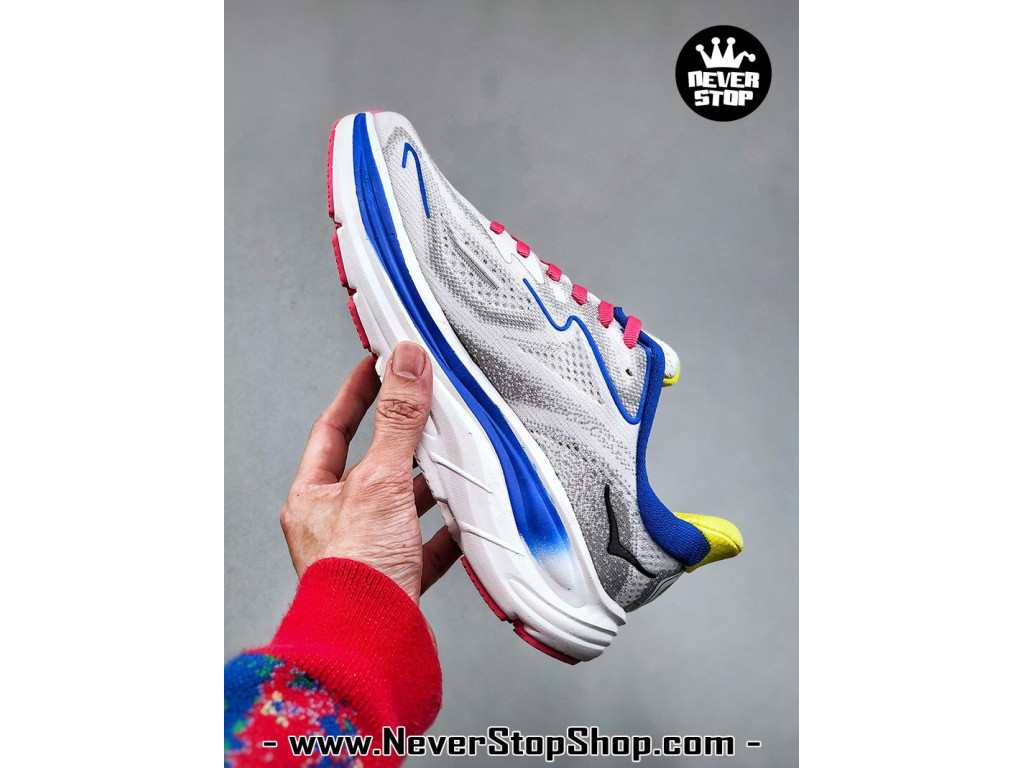 Giày chạy bộ siêu nhẹ êm Hoka Clifton 10 Xám Xanh Dương Đỏ nam nữ giá tốt tại NeverStop Sneaker Shop Giày thể thao chạy bộ Hoka Clifton 10 Xám Xanh Dương Đỏ nam nữ chuyên thể thao replica 1:1 like auth real chính hãng giá rẻ tốt nhất tại NeverStopShop.com HCM