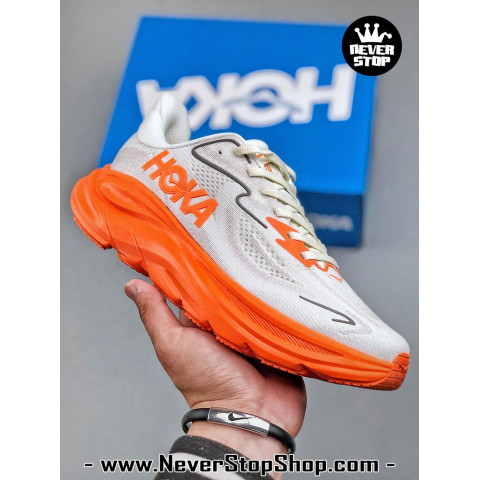 Hoka Clifton 10 Grey Orange