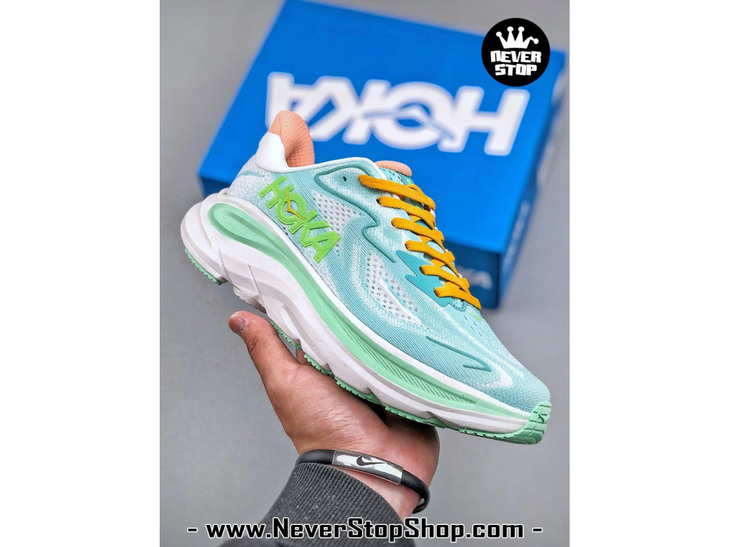 Giày chạy bộ siêu nhẹ êm Hoka Clifton 10 Xanh Ngọc Xanh Lá nam nữ giá tốt tại NeverStop Sneaker Shop Giày thể thao chạy bộ Hoka Clifton 10 Xanh Ngọc Xanh Lá nam nữ chuyên thể thao replica 1:1 like auth real chính hãng giá rẻ tốt nhất tại NeverStopShop.com HCM