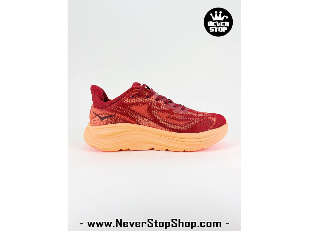 Giày chạy bộ siêu nhẹ êm Hoka Clifton 10 Đỏ Cam nam nữ giá tốt tại NeverStop Sneaker Shop Giày thể thao chạy bộ Hoka Clifton 10 Đỏ Cam nam nữ chuyên thể thao replica 1:1 like auth real chính hãng giá rẻ tốt nhất tại NeverStopShop.com HCM