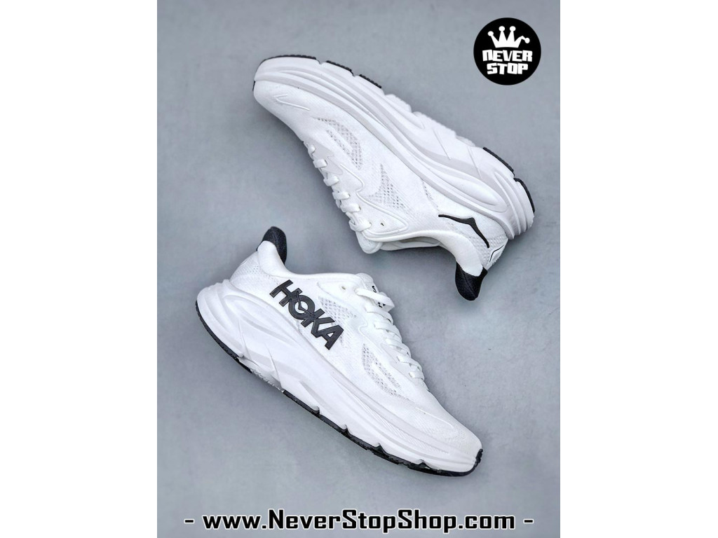 Giày thể thao chạy bộ Hoka Clifton 10 Trắng Đen nam nữ chuyên thể thao replica 1:1 like auth real chính hãng giá rẻ tốt nhất tại NeverStopShop.com HCM