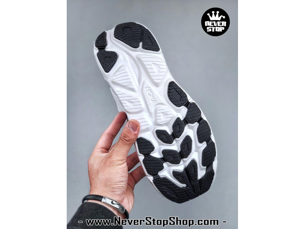 Giày thể thao chạy bộ Hoka Clifton 10 Trắng Đen nam nữ chuyên thể thao replica 1:1 like auth real chính hãng giá rẻ tốt nhất tại NeverStopShop.com HCM