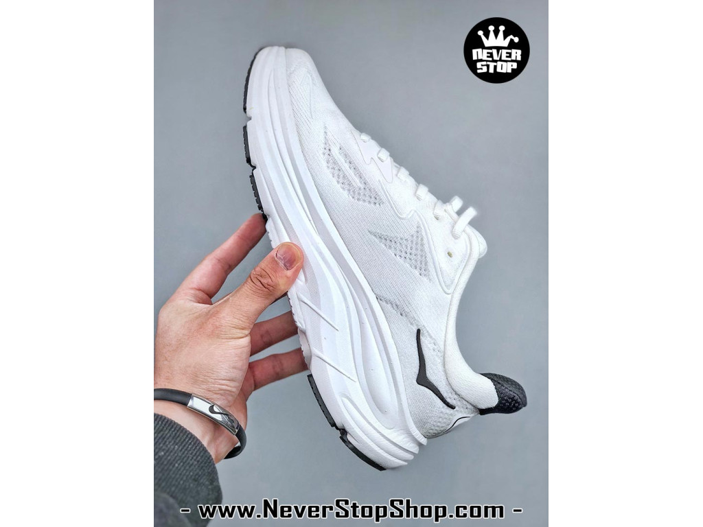 Giày thể thao chạy bộ Hoka Clifton 10 Trắng Đen nam nữ chuyên thể thao replica 1:1 like auth real chính hãng giá rẻ tốt nhất tại NeverStopShop.com HCM