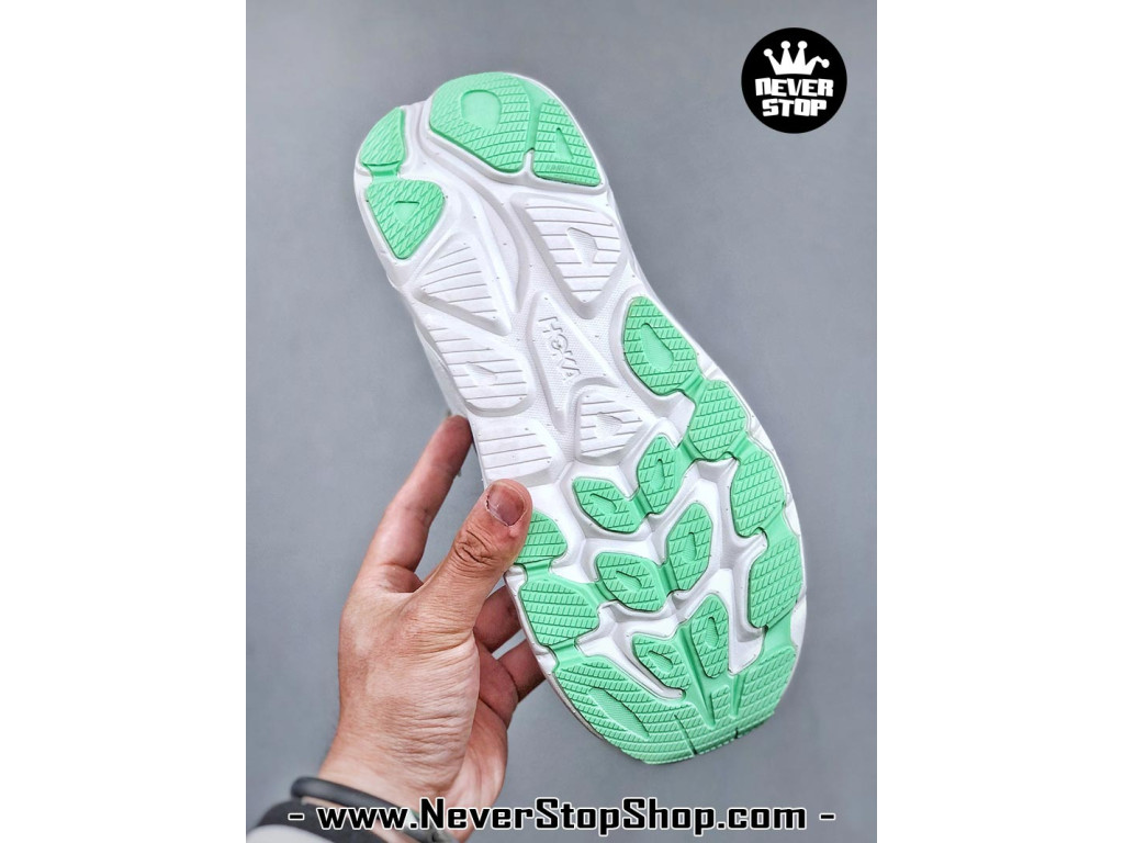 Giày thể thao chạy bộ Hoka Clifton 10 Trắng Xanh Ngọc nam nữ chuyên thể thao replica 1:1 like auth real chính hãng giá rẻ tốt nhất tại NeverStopShop.com HCM