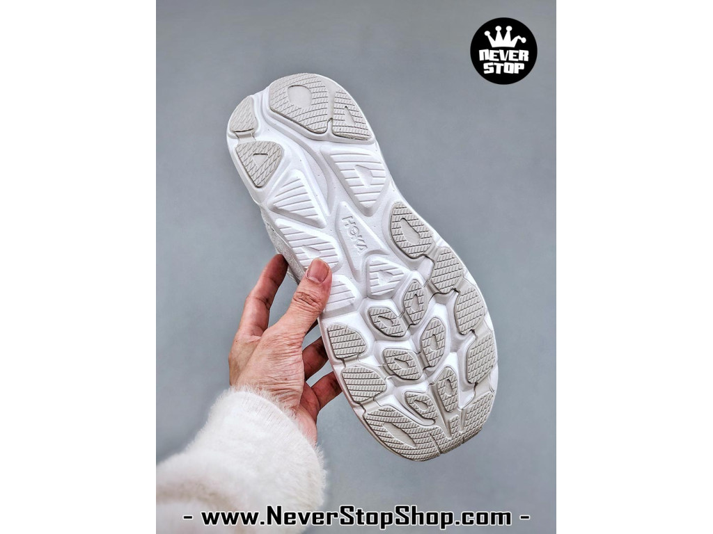 Giày chạy bộ siêu nhẹ êm Hoka Clifton 10 Trắng Xám nam nữ giá tốt tại NeverStop Sneaker Shop Giày thể thao chạy bộ Hoka Clifton 10 Trắng Xám nam nữ chuyên thể thao replica 1:1 like auth real chính hãng giá rẻ tốt nhất tại NeverStopShop.com HCM