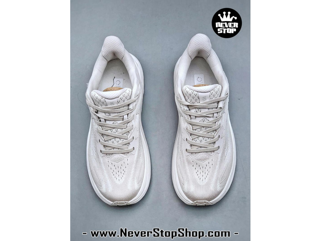 Giày chạy bộ siêu nhẹ êm Hoka Clifton 10 Trắng Xám nam nữ giá tốt tại NeverStop Sneaker Shop Giày thể thao chạy bộ Hoka Clifton 10 Trắng Xám nam nữ chuyên thể thao replica 1:1 like auth real chính hãng giá rẻ tốt nhất tại NeverStopShop.com HCM