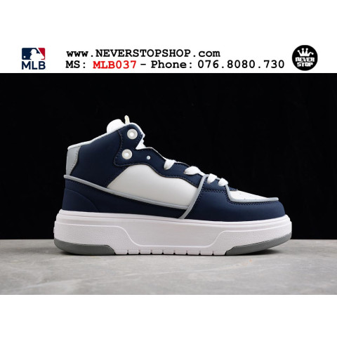 MLB Chunky Liner High NY New York White Navy Grey