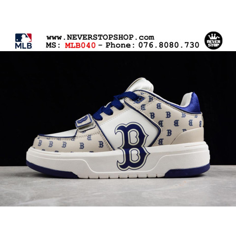 MLB Chunky Liner Mid B Monogram White Blue