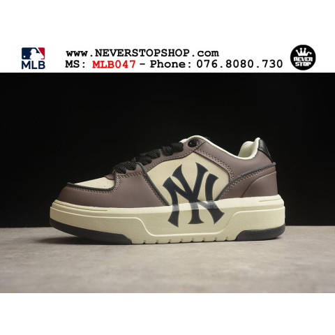 MLB Chunky Liner NY New York Cream Brown