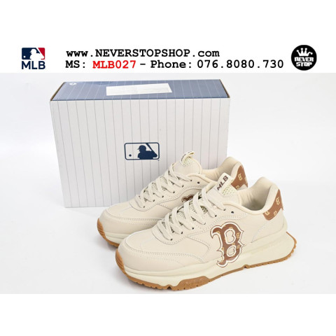 MLB Chunky Runner Basic B Monogram White Brown