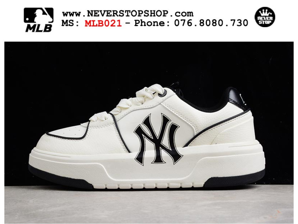 Giày thể thao MLB Yankees Chunky Liner Đen Trắng thời trang nam nữ sfake replica 1:1 real chính hãng giá rẻ tốt nhất tại NeverStopShop.com HCM