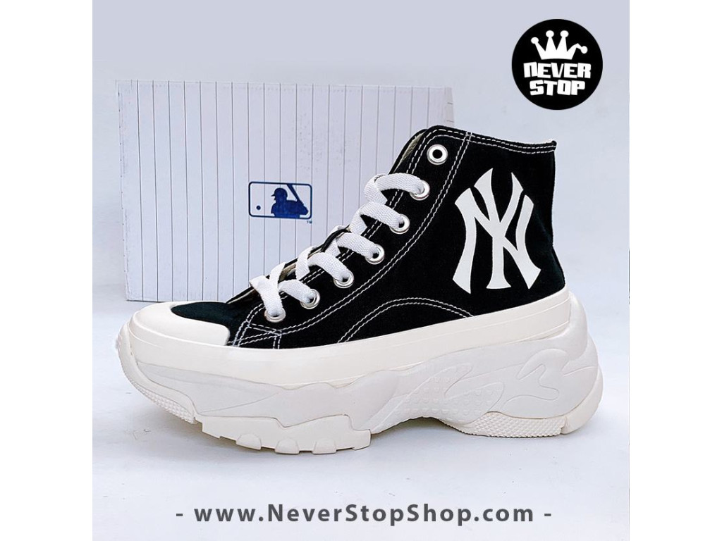 Giày MLB Yankees Chunky High đen cổ cao Korea nam nữ hàng chuẩn sfake replica 1:1 real chính hãng giá rẻ tốt nhất tại NeverStopShop.com HCM
