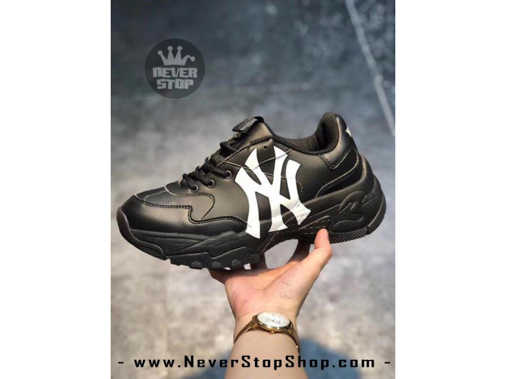 Giày MLB Yankees NY Black White Korea nam nữ hàng chuẩn sfake replica 1:1 real chính hãng giá rẻ tốt nhất tại NeverStopShop.com HCM