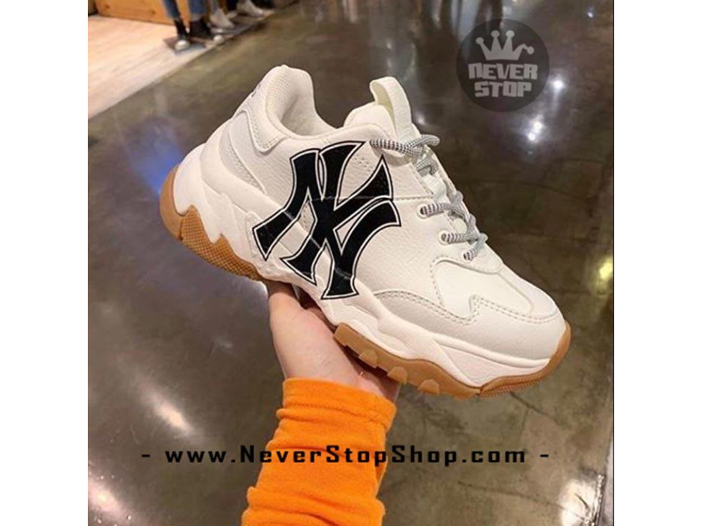 Giày MLB New York Yankess Đế Nâu Big Ball Chunky replica hàng có sẵn